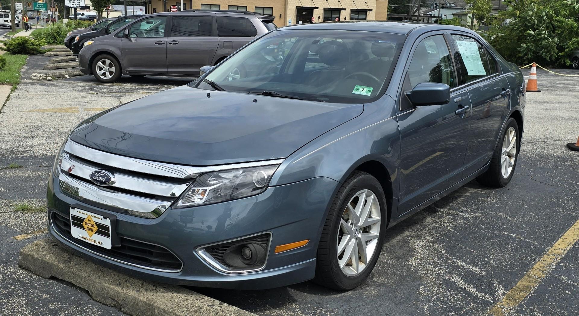 2012 Blue Ford Fusion SEL (3FAHP0JG5CR) with an V6, Flex Fuel, 3.0 Liter engine, Automatic, 6-Spd w/SelectShift transmission, located at 341 N White Horse Pike, Lawnside, NJ, 08045, (856) 262-9500, 39.855621, -75.027451 - Photo#0