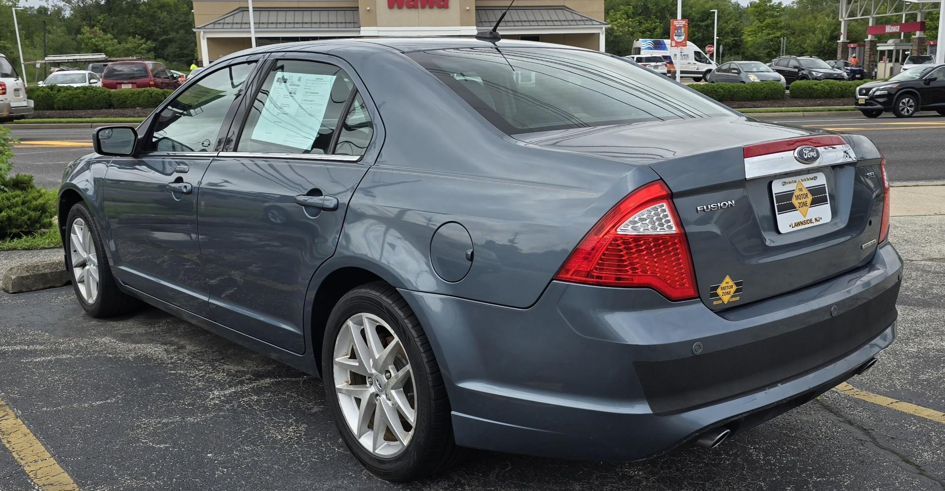 2012 Blue Ford Fusion SEL (3FAHP0JG5CR) with an V6, Flex Fuel, 3.0 Liter engine, Automatic, 6-Spd w/SelectShift transmission, located at 341 N White Horse Pike, Lawnside, NJ, 08045, (856) 262-9500, 39.855621, -75.027451 - Photo#3