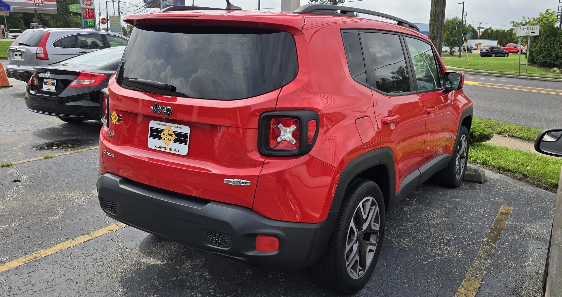 2016 Red Jeep Renegade Limited (ZACCJBBT9GP) with an 4-Cyl, MultiAir, 2.4L engine, Automatic, 9-Spd transmission, located at 341 N White Horse Pike, Lawnside, NJ, 08045, (856) 262-9500, 39.855621, -75.027451 - Photo#2